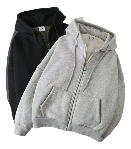 Buzo Canguro Con Capucha Y Cierre De Abrigo Invierno | MercadoLibre