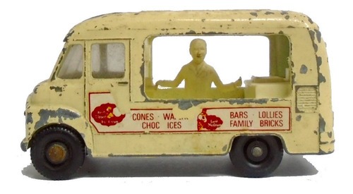 Matchbox Lesney Moko N°47, Canten Helado, 1963, Var. Blanco