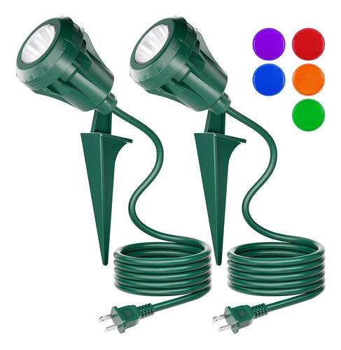 Focos Led Rgb Impermeables Para Exteriores De 120 V