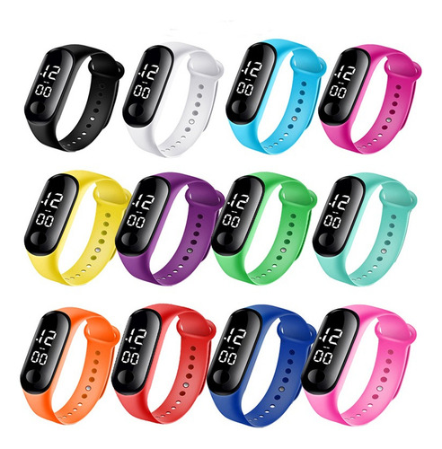 Ek 22 Piezas Reloj Led Digital Watch Touch Unisex Mayoreo