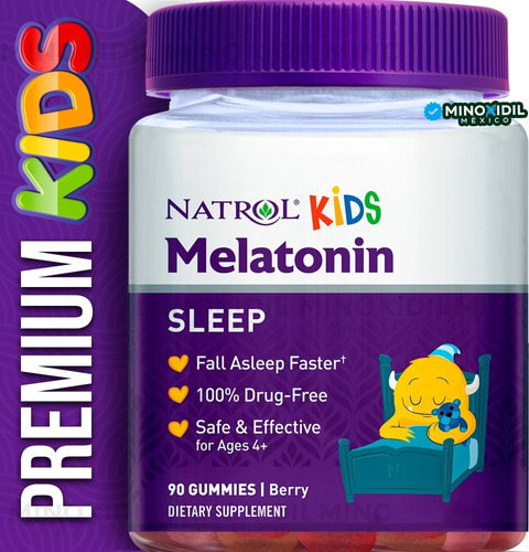 Melatonina Gomitas Natrol Kids | Descanso Profundo | 90 Gmts