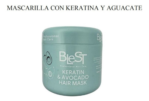 Mascarilla Capilar Blest Keratina Y Aguacate Hidratación