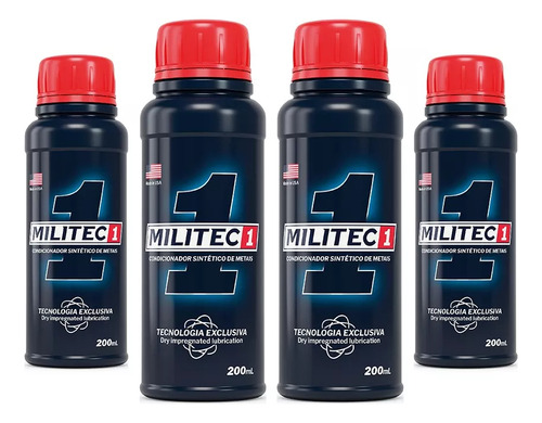 3un. Militec-1 Condicionador De Metais200ml-original