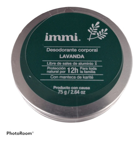 Desodorante Immi Lavanda Libre Aluminio Y Triclosan Vegano
