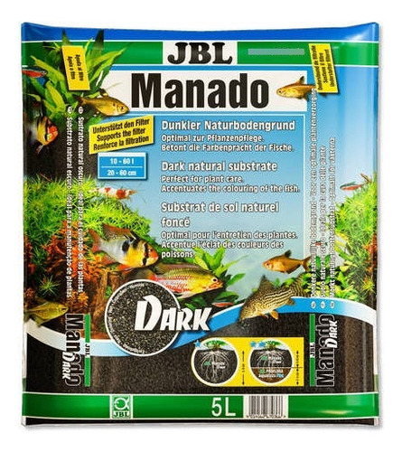 Jbl Manado Dark 5l Sustrato Premium Acuarios Peces