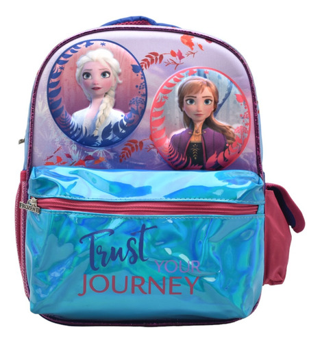 Mochila Frozen Anna Y Elsa Trust Your Journey Estampado 3d Kinder 159814 Ruz 
