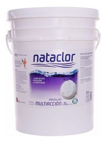 Cloro En Pastillas Multiaccion X 20 Kg Rinde + Nataclor