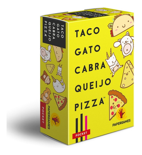 Taco Gato Cabra Queijo Pizza - Jogo De Cartas Papergames