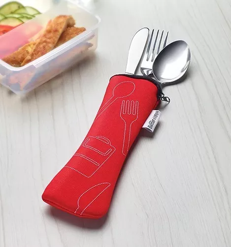 Estuche Personal Para Cubiertos De Poliester Elastico