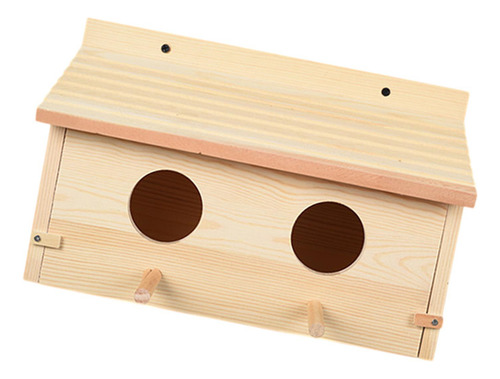 Casa Para Pájaros De Madera, Jaula Resistente A La