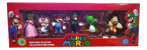 6 Figuras De Super Mario Bros Original - Sellado