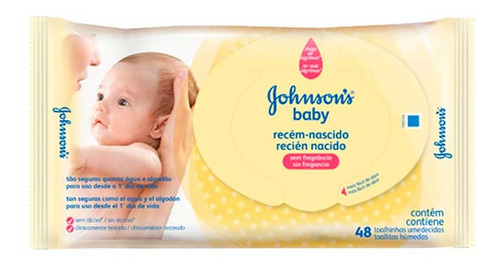 Toallitas Húmedas Johnson's Baby Recién Nacido Pack 48u