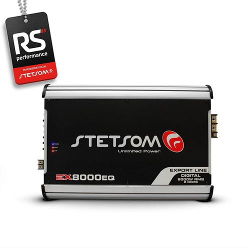 Imagem 3 de 6 de Amplificador Digital Módulo Stetsom Ex8000weq 1 Canal 2 Ohms