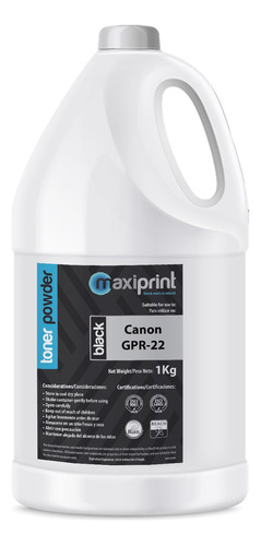 Toner Recarga Polvo Universal Hp 1 Kg Gpr-22 Ptu004k  