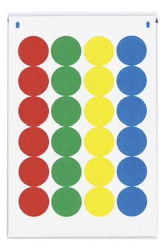 Rótulos Adhesivos Sticker Redondos Etiqueta Codigo Color