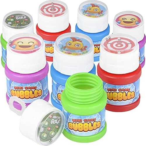 Artcreativity Mini Game Bubble Bottles, Juego De 8, Kids Bub