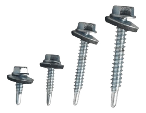 Tornillo Mecha Vulcanizada 14x1 X100u Arandela De Goma