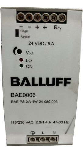 Balluff Bae0006 24vdc/5a