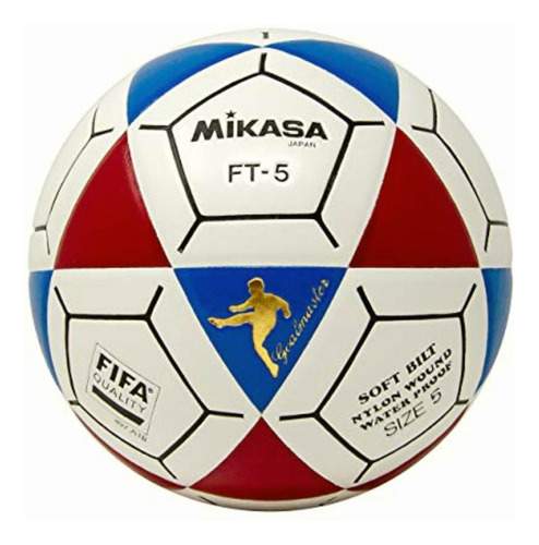 Mikasa Ft5 Goal Master Balón De Fútbol, Azul/rojo/blanco, Color Azul/rojo/blanco