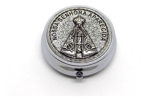Kit 10 Teca Porta Hóstia Eucaristia - Metal 4,7cm X 1,7cm