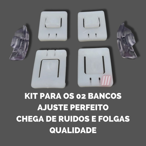 Par Reparo Trilho Banco Gol Saveiro G2 G3 G4 G5 Linha Vw