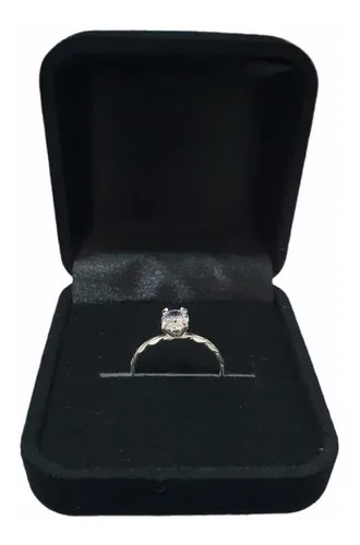comprar Anel Solitario Prata Pura 925 Presente Dia Dos Namorados 