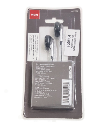 Auricular Rca Intrauditivos Hp57n