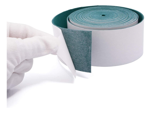 Fieltro De Microfibra Verde Oscuro Para Enjugador Con Borde