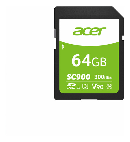 Tarjeta De Memoria Sd 64gb Acer Sc900 V90 4k