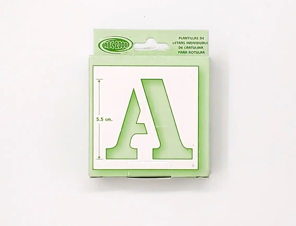 Plantilla De Letras Y Numeros Gioser Gotica Y Romana 5.5 Cm