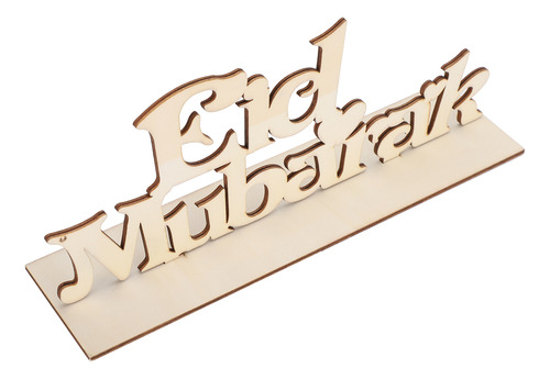 Adornos De Madera Con Letras De Eid Mubarak, Decoración CoLG