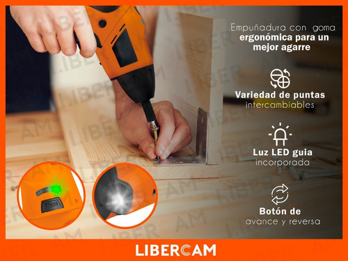 Destornillador Electrico Atornillador Inalambrico + Maletin