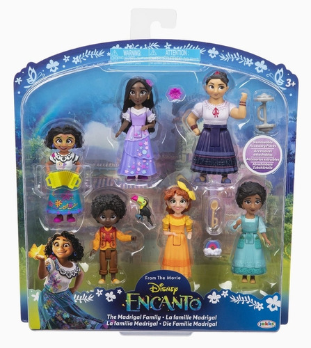 Familia Madrigal Encanto Disney Set 6 Personajes Mirabel 7cm