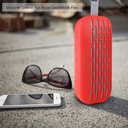 Huayuwa Funda De Silicona (roja) Compatible Con Altavoz Port
