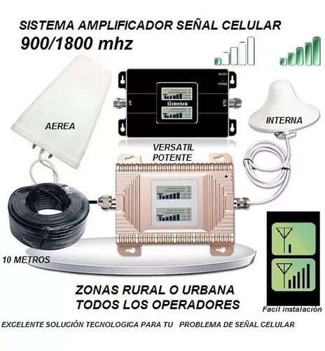 Kit Antena Amplificador Señal Celular 900 1800 Mhz Digitel