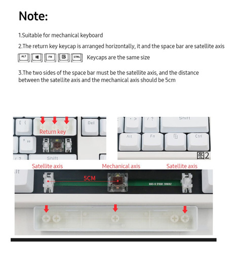 104 Teclas De Moldeo Por Inyección Bicolor Pbt Keycap Set Gy