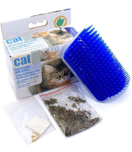 Cepillo Rascador Masajeador Para Gatos + Catnip 