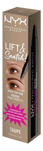 Nyx Pmu And Snatch Brow Tint Pen Taupe Color Marrón