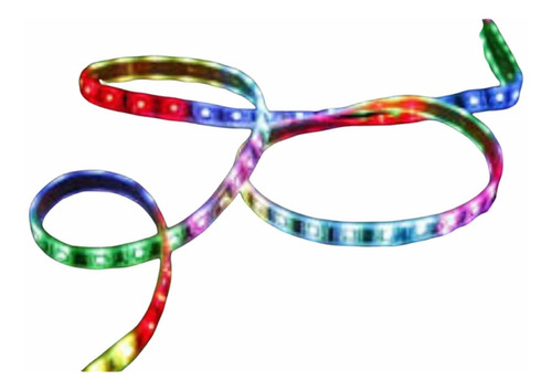 Tira Led Rgb 1 Mts Pc Gamer Mas Conector Hebilla