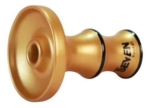 Imagem 3 de 3 de Rosh Cerâmica Para Narguile Seven Small + Borracha - Dourado