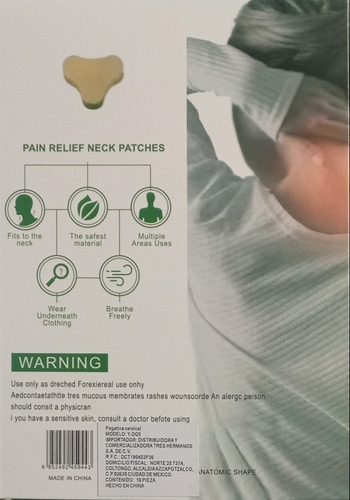 Tratamiento Desinflama Espalda Baja Y Cuello 100pz En Parche Hierbas