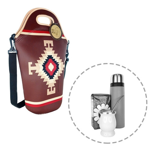 Imagen 3 de 4 de Bolso Matero Porta Termo De Neopreno Anymate ®
