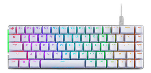 Teclado Mecanico Asus Rog Falchion Ace Color Del Teclado Blanco Idioma Todos