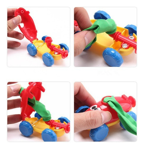 Imagen 5 de 10 de Juego De Coche De Juguete Power Balloon Car Inertia Pressure
