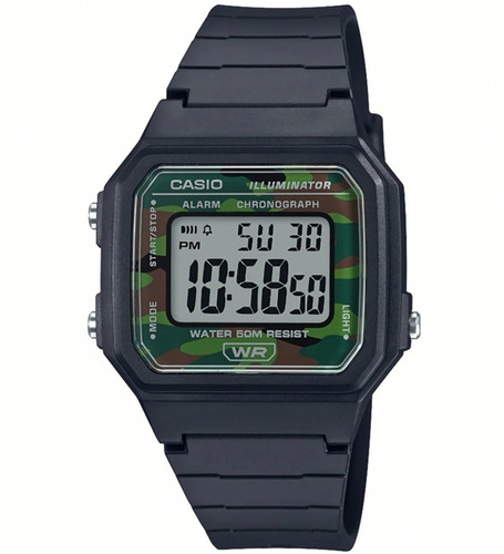Reloj Casio Unisex W-217h-3b Exclusivo /relojería Violeta