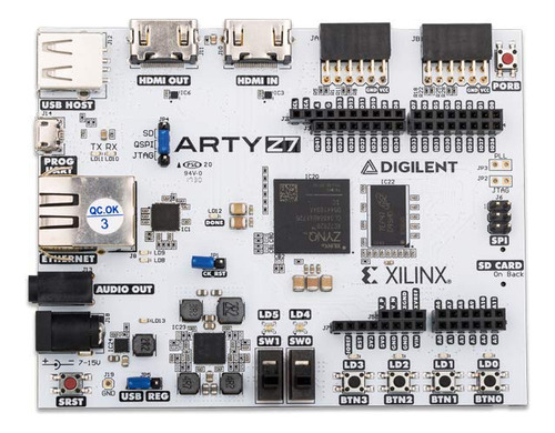Placa De Desarrollo Digilent Arty Z7: Ap Soc Zynq-7000 Para