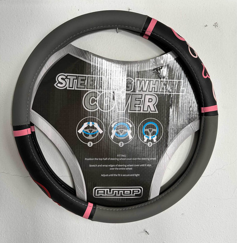 Imagen 1 de 2 de Cubre Volante Auto Camioneta Universal Rosado/fuxia