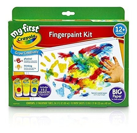 Kit Crayola My First Fingerpaint, Pintura Lavable, Regalos,