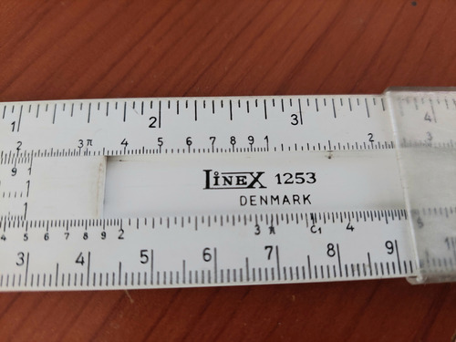 Regla De Calculo Linex No. 1253 De Dinamarca (Usado)