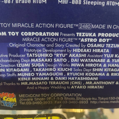 Tezuka, Miracle Action Series, Astroboy Sleeping Atom. (Usado)